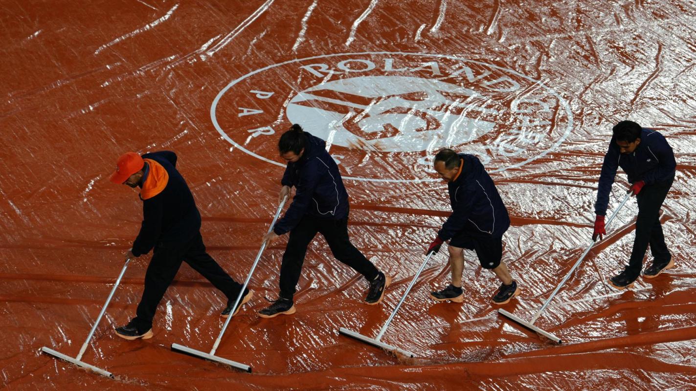 lluvia en Roland Garros