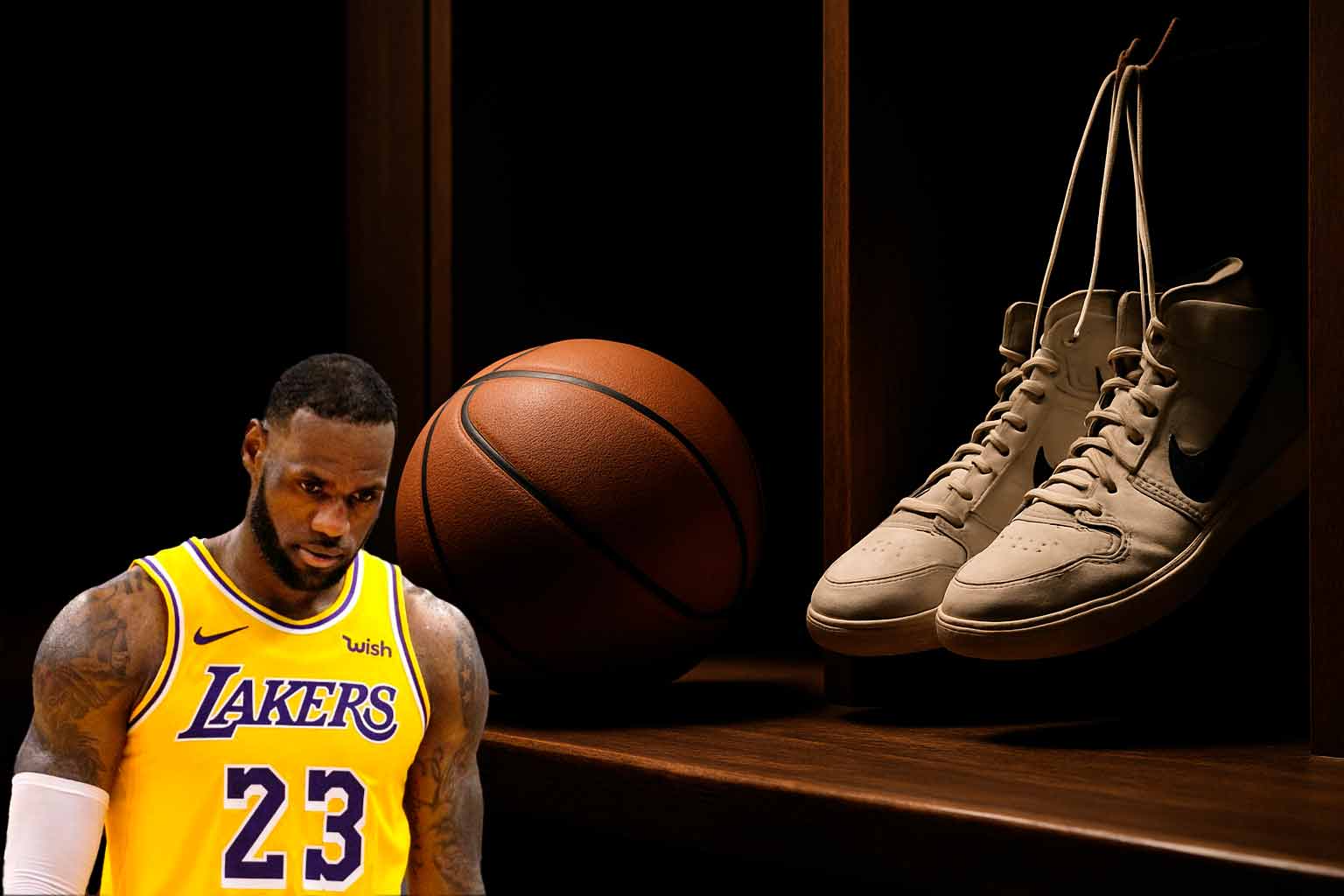 LeBron James se retira del campo tras la eliminación de los Lakers